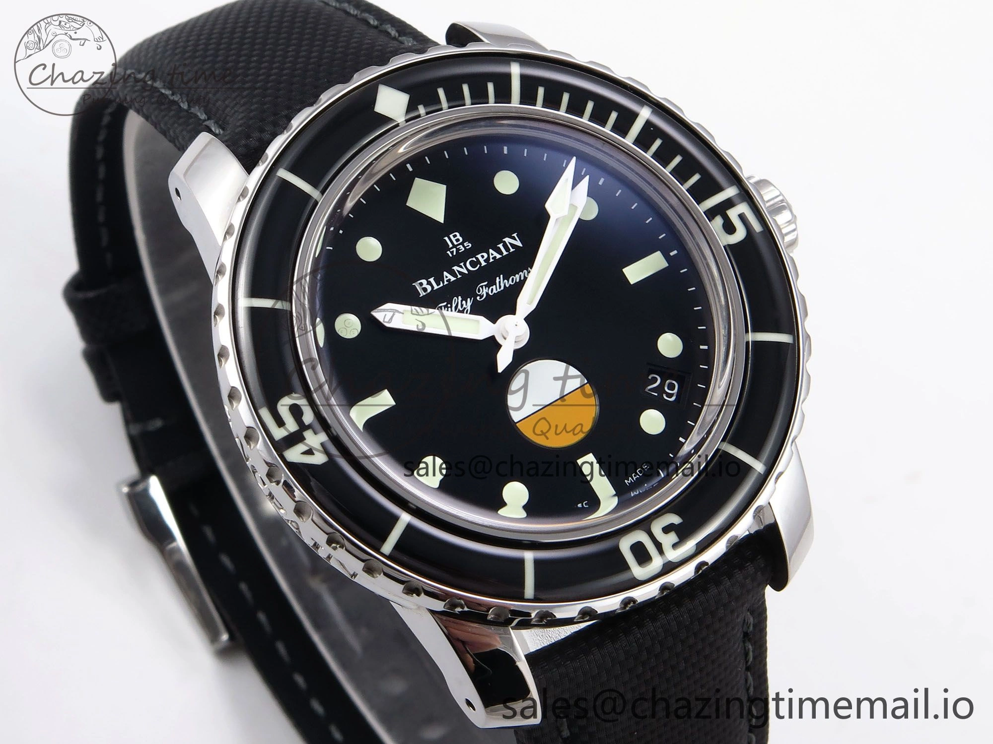 Fifty Fathoms MIL-SPEC ZF 1:1 Best Edition on Sail-canvas Strap A Popular 5262