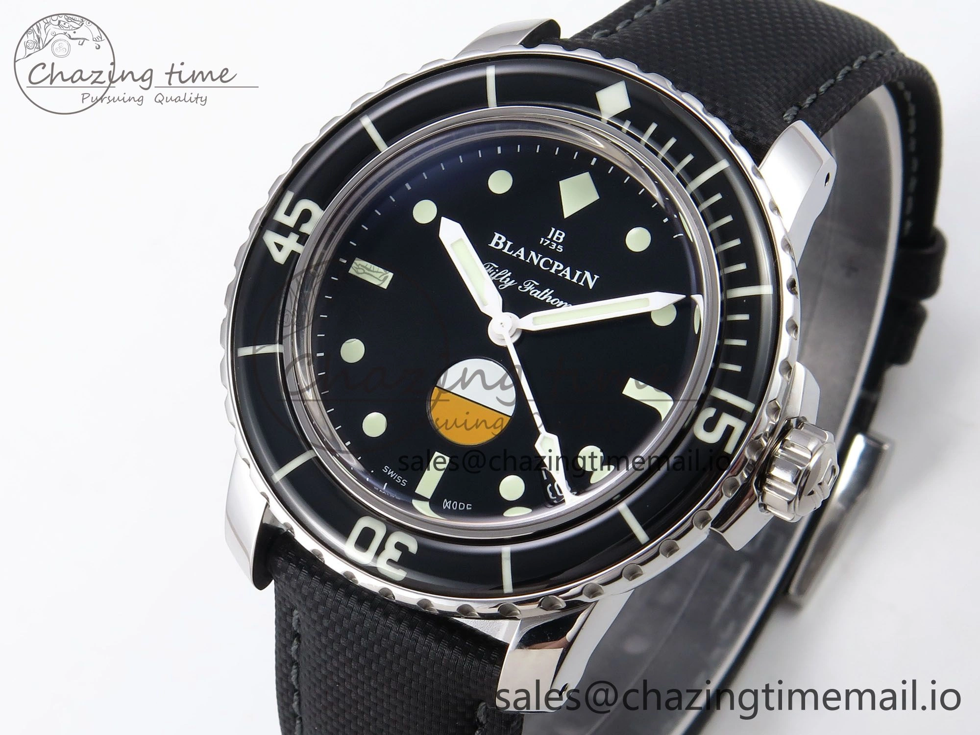 Fifty Fathoms MIL-SPEC ZF 1:1 Best Edition on Sail-canvas Strap A Popular 5262