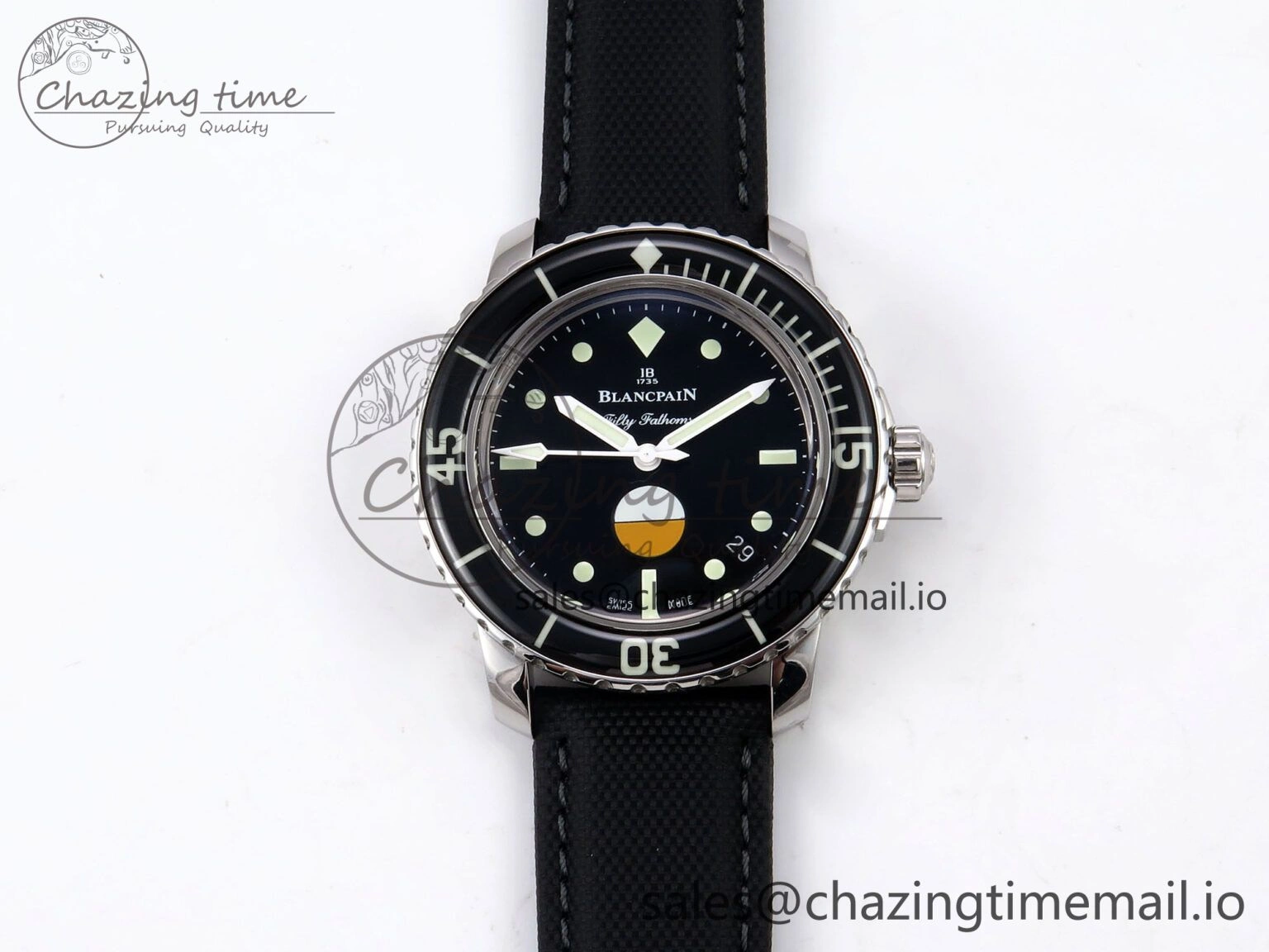 Fifty Fathoms MIL-SPEC ZF 1:1 Best Edition on Sail-canvas Strap A Popular 5262