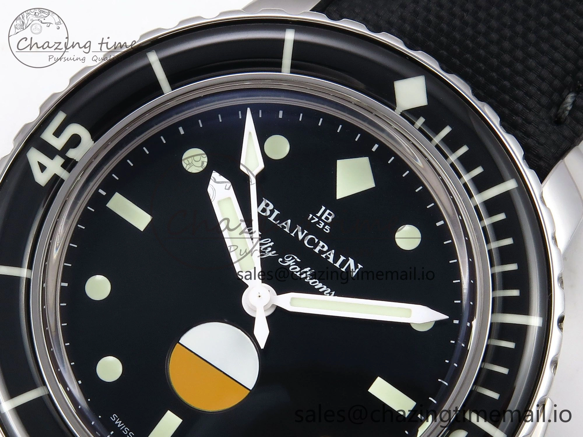 Fifty Fathoms MIL-SPEC ZF 1:1 Best Edition on Sail-canvas Strap A Popular 5262