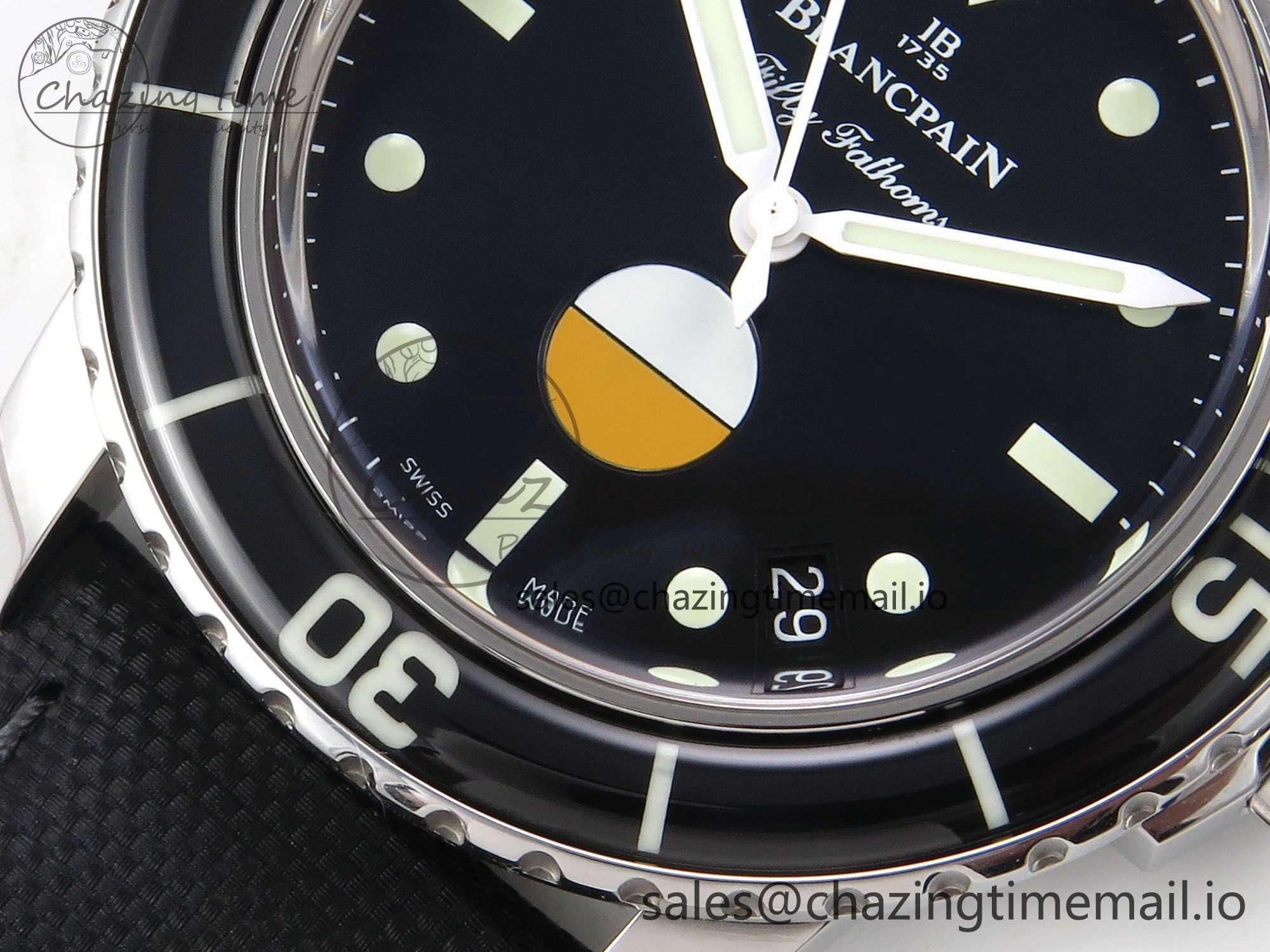 Fifty Fathoms MIL-SPEC ZF 1:1 Best Edition on Sail-canvas Strap A Popular 5262