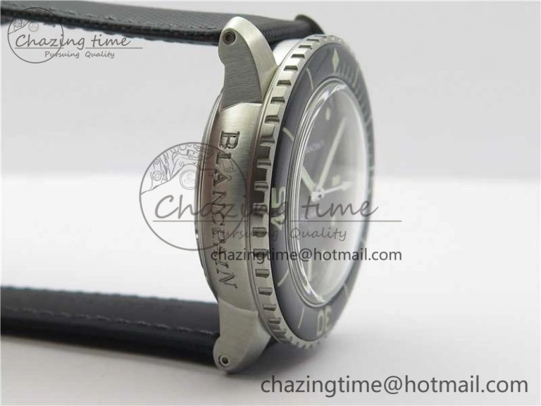 Fifty Fathoms “Nageurs de Combat” ZF 1:1 Best Edition Black ‘7’ Dial on Black Sail-canvas Strap A HighPerformance 5272