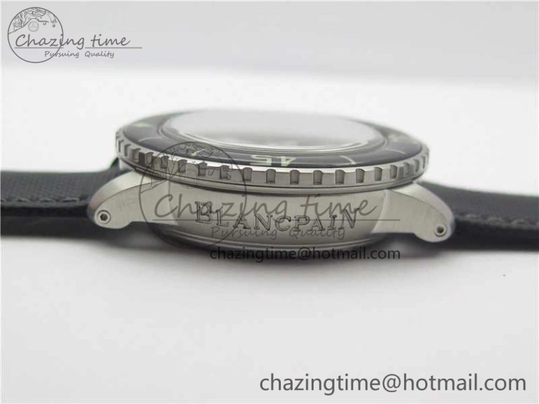 Fifty Fathoms “Nageurs de Combat” ZF 1:1 Best Edition Black ‘7’ Dial on Black Sail-canvas Strap A HighPerformance 5272
