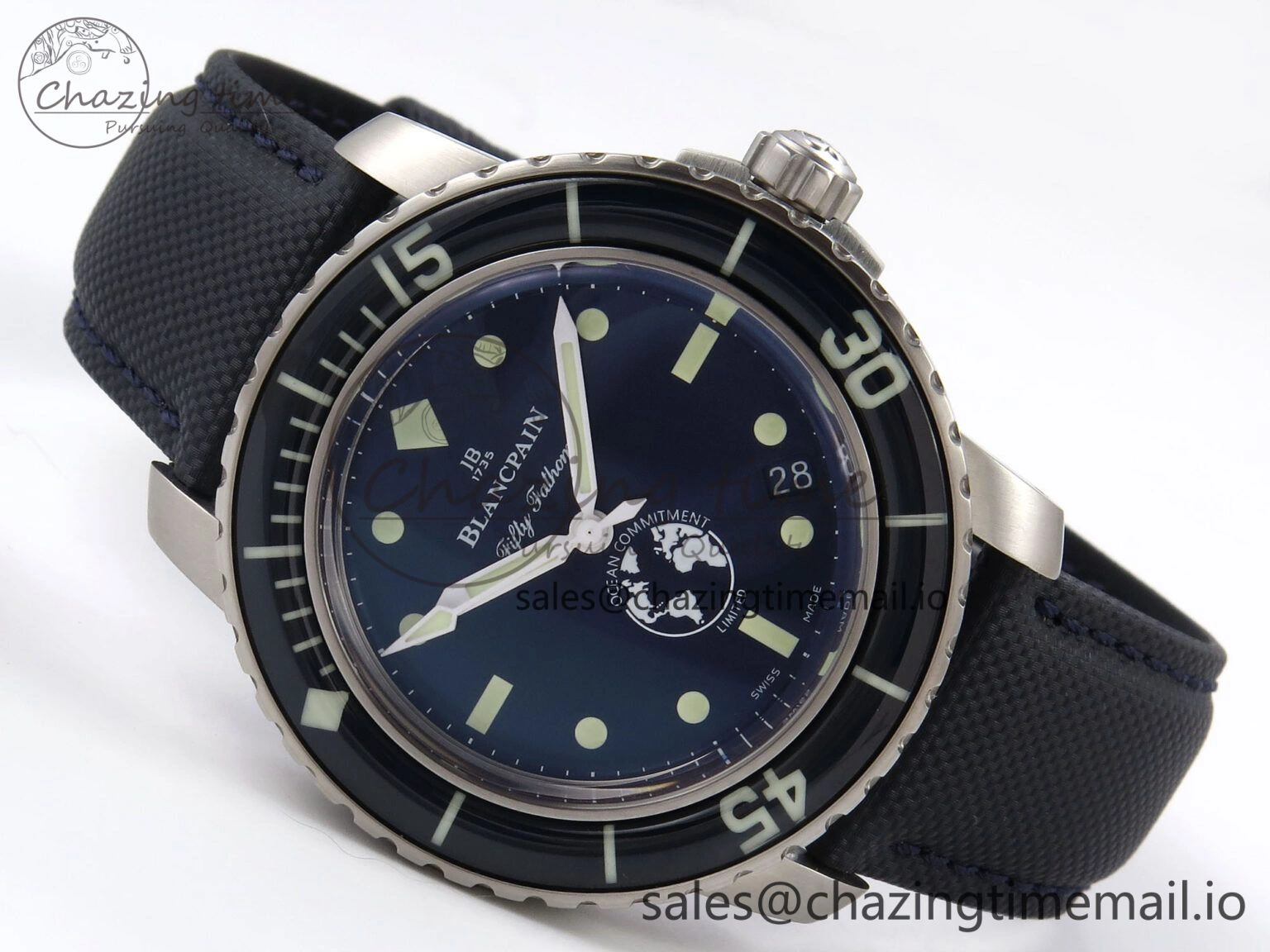 ZipUp Fifty Fathoms Ocean Commitment III ZF 1:1 Best Edition on Sail-canvas Strap A 5263