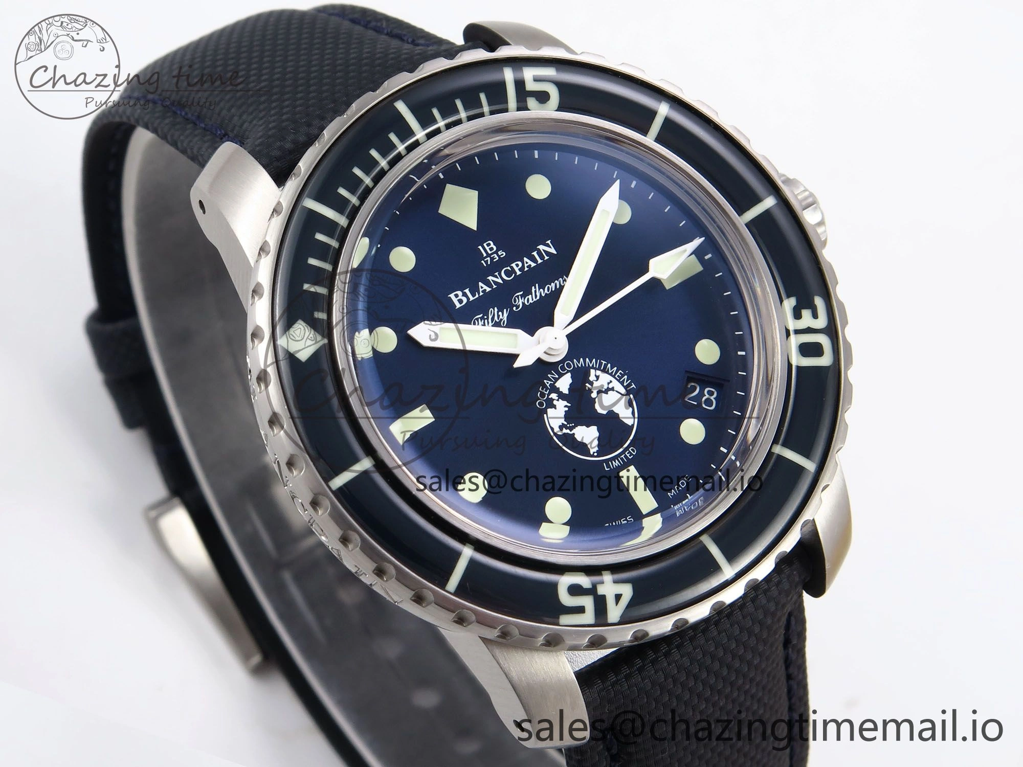 ZipUp Fifty Fathoms Ocean Commitment III ZF 1:1 Best Edition on Sail-canvas Strap A 5263