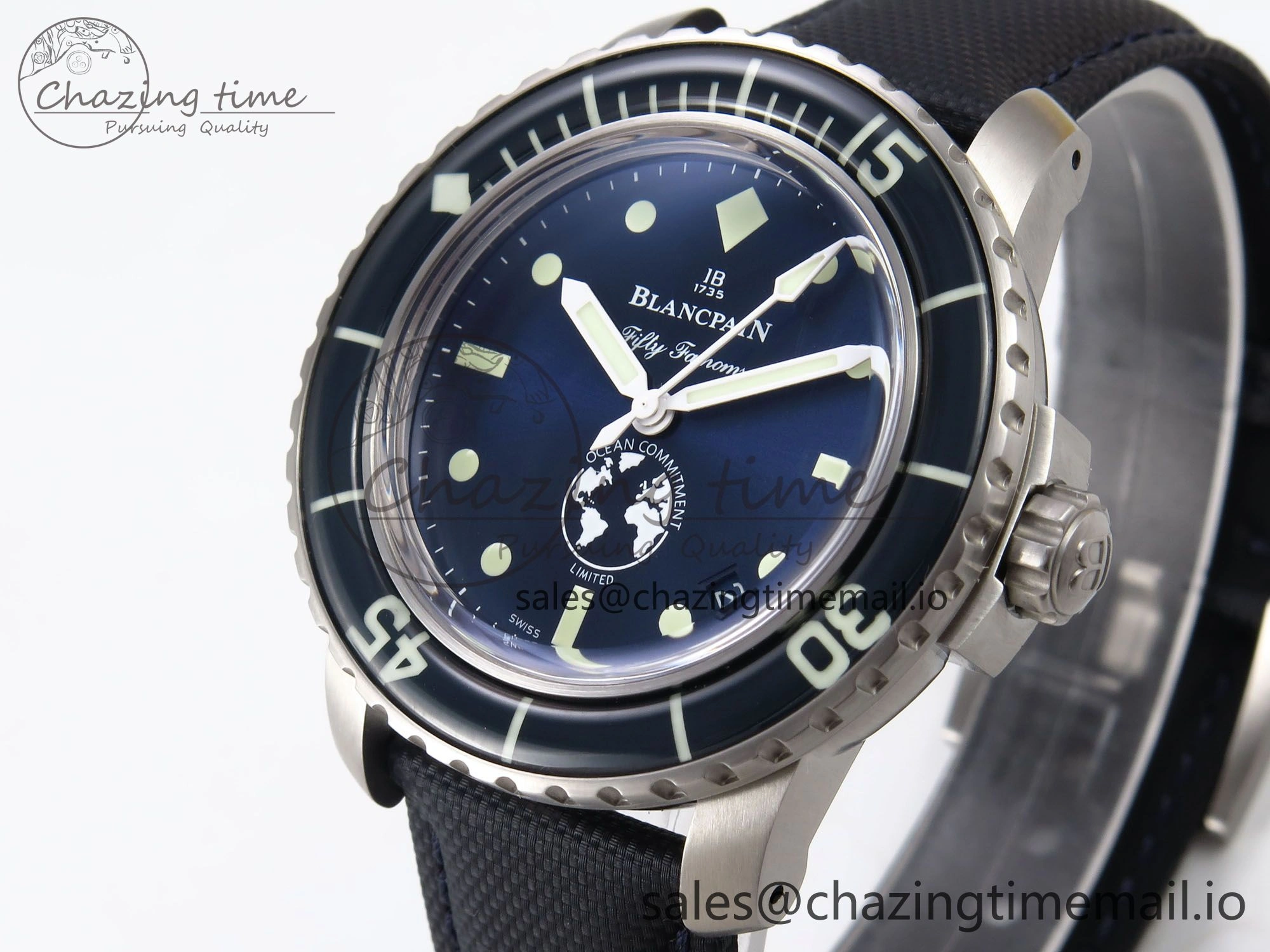 ZipUp Fifty Fathoms Ocean Commitment III ZF 1:1 Best Edition on Sail-canvas Strap A 5263