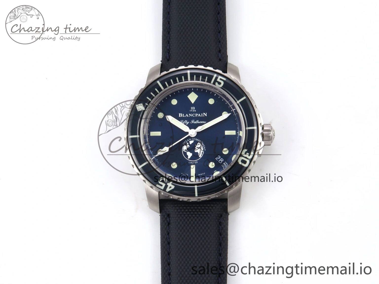 ZipUp Fifty Fathoms Ocean Commitment III ZF 1:1 Best Edition on Sail-canvas Strap A 5263
