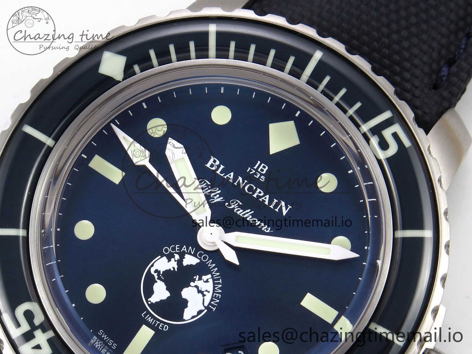ZipUp Fifty Fathoms Ocean Commitment III ZF 1:1 Best Edition on Sail-canvas Strap A 5263