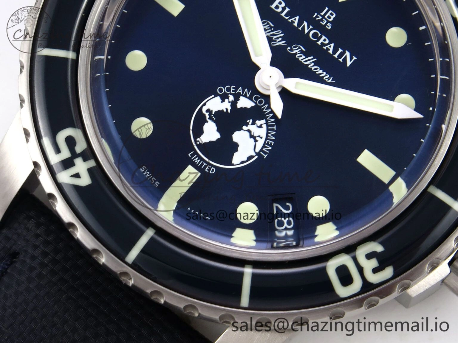 ZipUp Fifty Fathoms Ocean Commitment III ZF 1:1 Best Edition on Sail-canvas Strap A 5263
