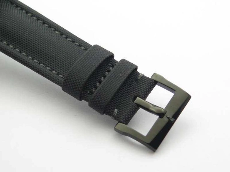 Sophisticated Fifty Fathoms PVD Dark Knight ZF 1:1 Best Edition Black Dial On Sail-canvas Strap A 5309