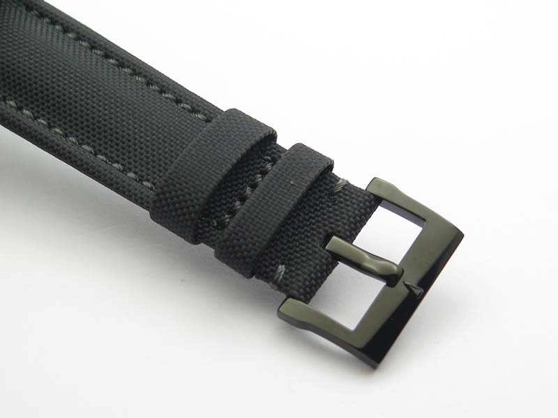 Sophisticated Fifty Fathoms PVD Dark Knight ZF 1:1 Best Edition Black Dial On Sail-canvas Strap A 5309