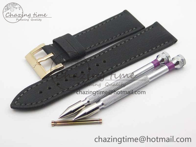 ZipUp Fifty Fathoms RG Black ZF 1:1 Best Edition Black Dial On Sail-Canvas Strap A2836 (Free Extra Strap) 5307