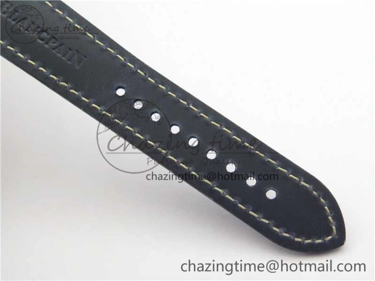 Fifty Fathoms RG  Blue ZF 1:1 Best Edition on Blue Leather Strap A Packable 5273