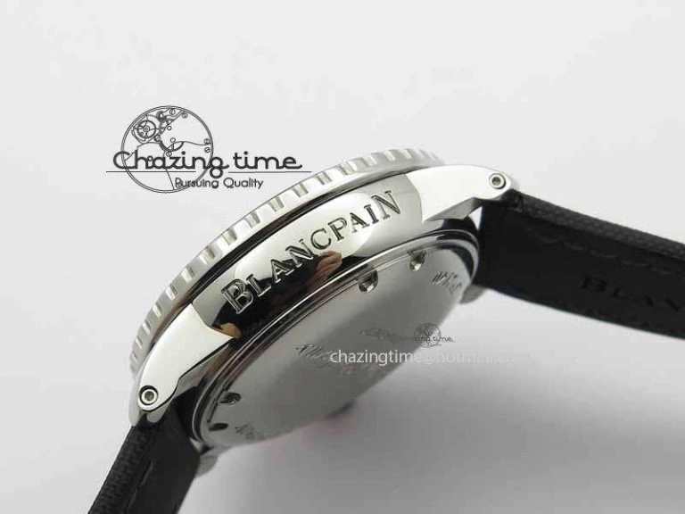 Refined Fifty Fathoms SS Black ZF 1:1 Best Edition Black Dial On Sail Canvas Strap A2836 (Free Extra Strap) 5311