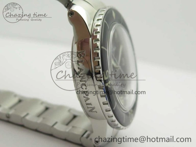 WrinkleFree Fifty Fathoms SS Black ZF 1:1 Best Edition Black Dial on SS Bracelet A 5278