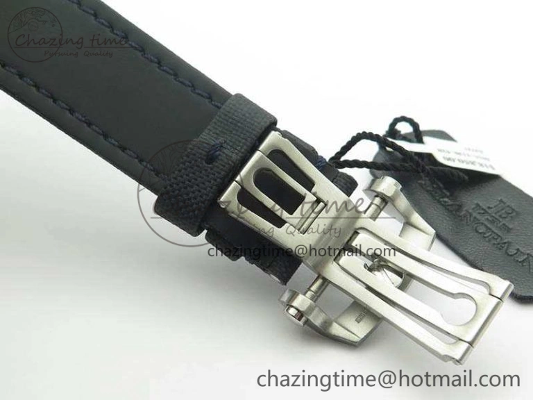 HighPerformance Fifty Fathoms SS Blue ZF 1:1 Best Edition Blue Dial On Sail Canvas Strap A2836 (Free Extra Strap) 5304