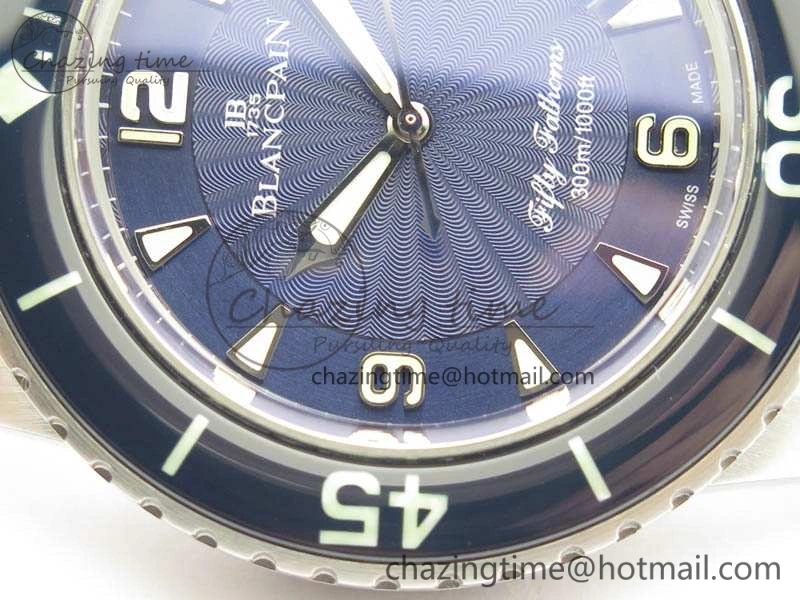 HighPerformance Fifty Fathoms SS Blue ZF 1:1 Best Edition Blue Dial On Sail Canvas Strap A2836 (Free Extra Strap) 5304