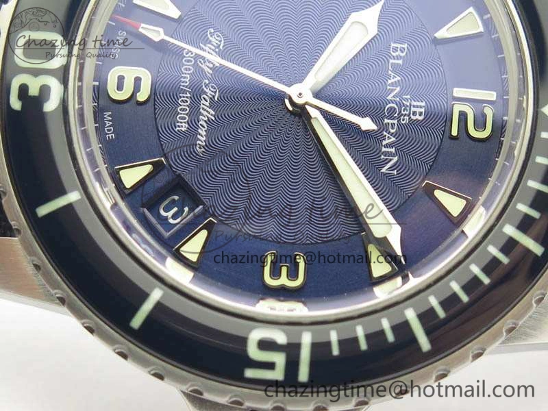 HighPerformance Fifty Fathoms SS Blue ZF 1:1 Best Edition Blue Dial On Sail Canvas Strap A2836 (Free Extra Strap) 5304