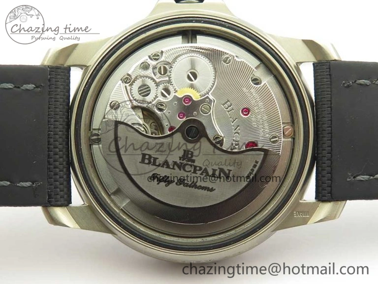 UrbanStyle Fifty Fathoms Ti Black ZF 1:1 Best Edition Black Dial on Sail-canvas Strap A1315 (Free Extra Strap) 5275