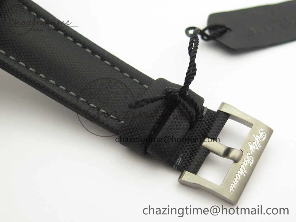 UrbanStyle Fifty Fathoms Ti Black ZF 1:1 Best Edition Black Dial on Sail-canvas Strap A1315 (Free Extra Strap) 5275