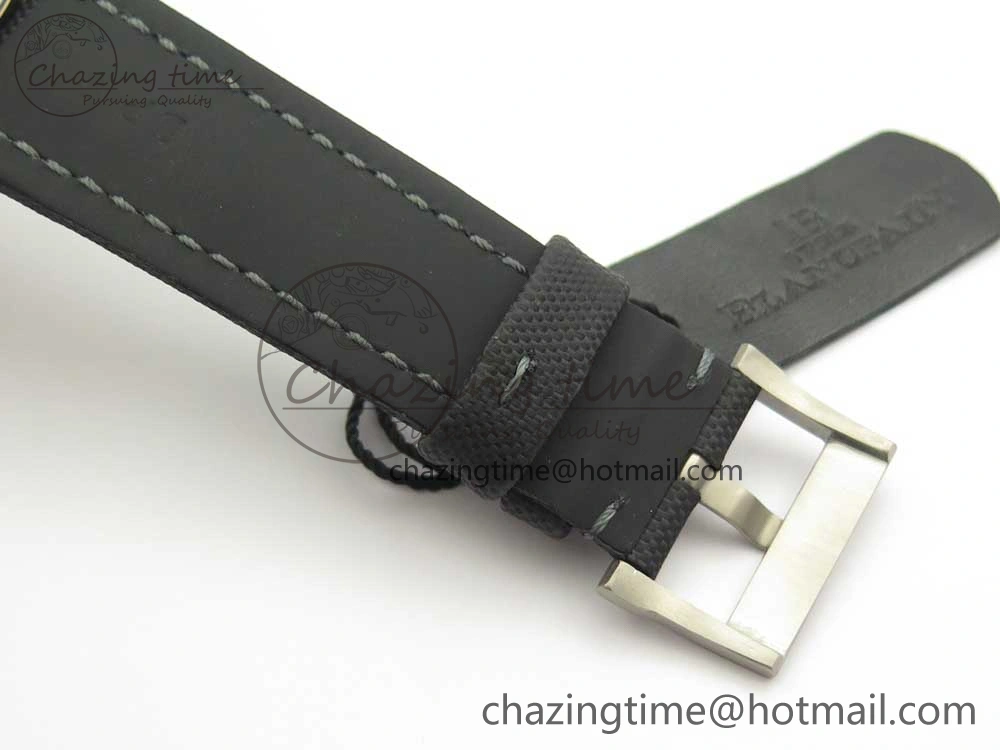 UrbanStyle Fifty Fathoms Ti Black ZF 1:1 Best Edition Black Dial on Sail-canvas Strap A1315 (Free Extra Strap) 5275