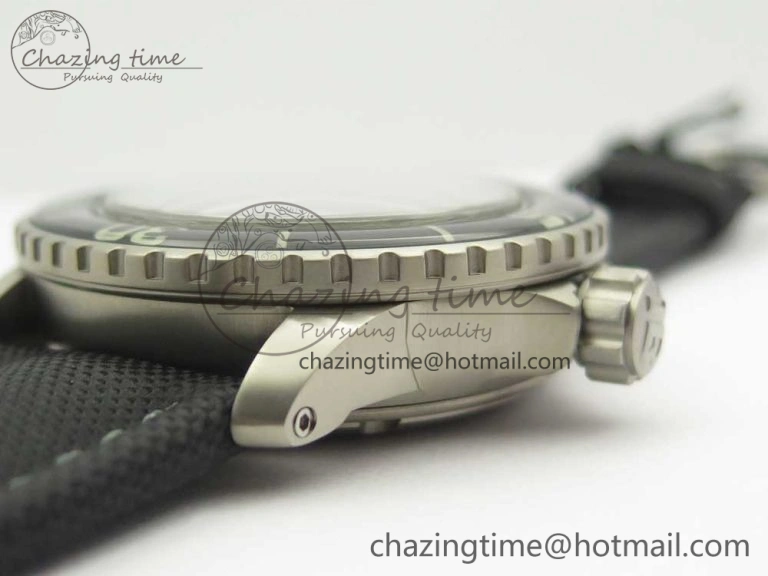 UrbanStyle Fifty Fathoms Ti Black ZF 1:1 Best Edition Black Dial on Sail-canvas Strap A1315 (Free Extra Strap) 5275