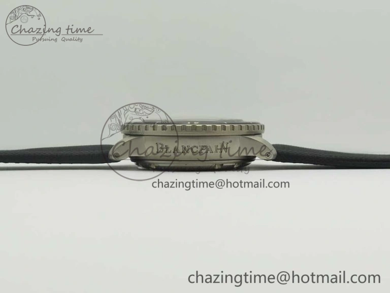 UrbanStyle Fifty Fathoms Ti Black ZF 1:1 Best Edition Black Dial on Sail-canvas Strap A1315 (Free Extra Strap) 5275