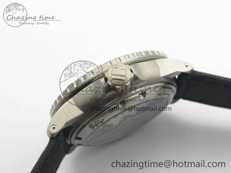 Original Fifty Fathoms Titanium Blue ZF 1:1 Best Edition Blue Dial On Canvas Strap A2836 (Free Tool ) 5301
