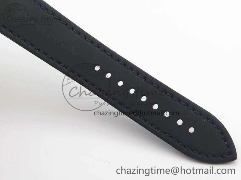 Original Fifty Fathoms Titanium Blue ZF 1:1 Best Edition Blue Dial On Canvas Strap A2836 (Free Tool ) 5301