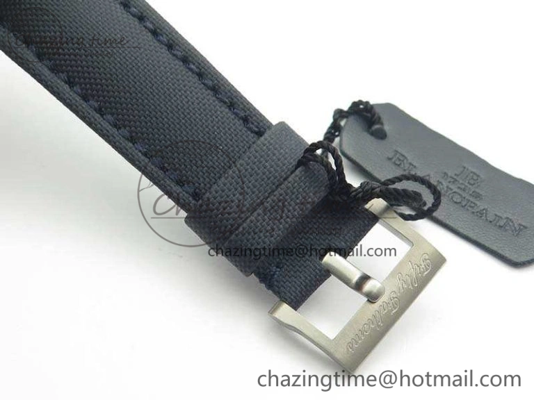 Original Fifty Fathoms Titanium Blue ZF 1:1 Best Edition Blue Dial On Canvas Strap A2836 (Free Tool ) 5301