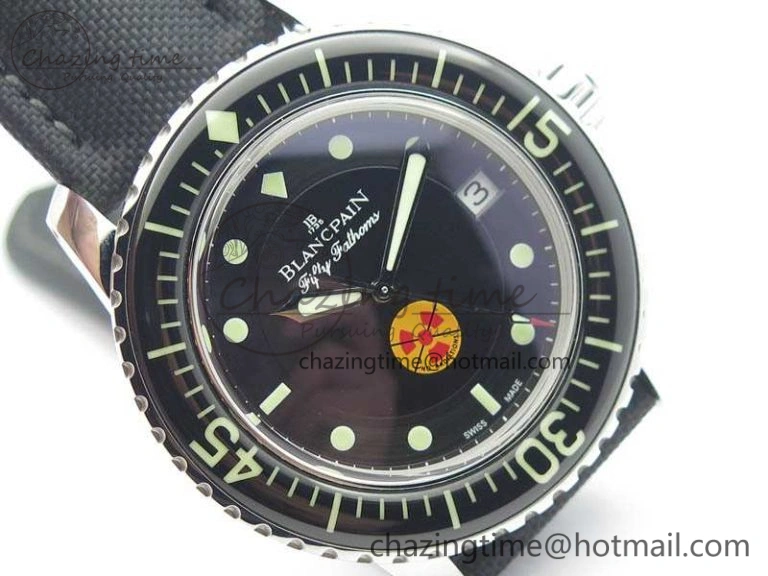 Fifty Fathoms ZF 1:1 Best Edition SS “No Radiation” Dial On Sail-Canvas Strap A Casual 5308
