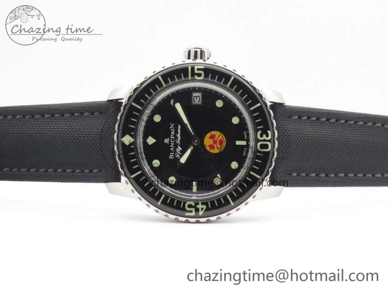 Fifty Fathoms ZF 1:1 Best Edition SS “No Radiation” Dial On Sail-Canvas Strap A Casual 5308