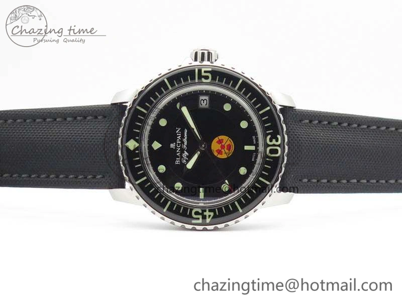 Fifty Fathoms ZF 1:1 Best Edition SS “No Radiation” Dial On Sail-Canvas Strap A Casual 5308