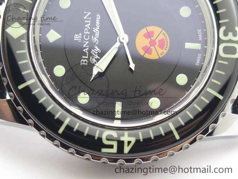Fifty Fathoms ZF 1:1 Best Edition SS “No Radiation” Dial On Sail-Canvas Strap A Casual 5308