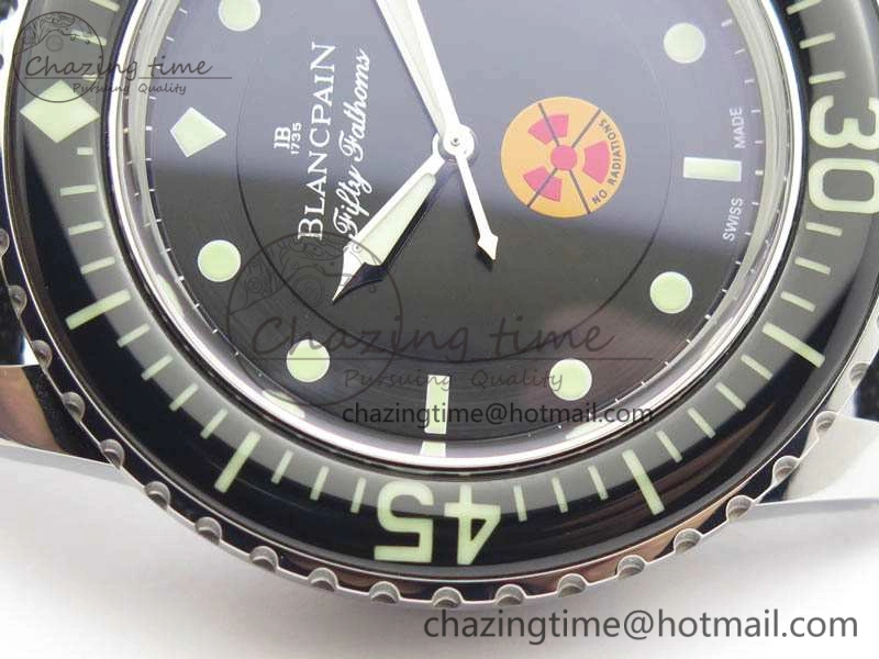 Fifty Fathoms ZF 1:1 Best Edition SS “No Radiation” Dial On Sail-Canvas Strap A Casual 5308