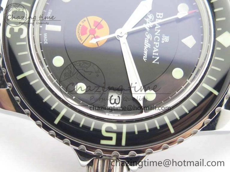 Fifty Fathoms ZF 1:1 Best Edition SS “No Radiation” Dial On Sail-Canvas Strap A Casual 5308