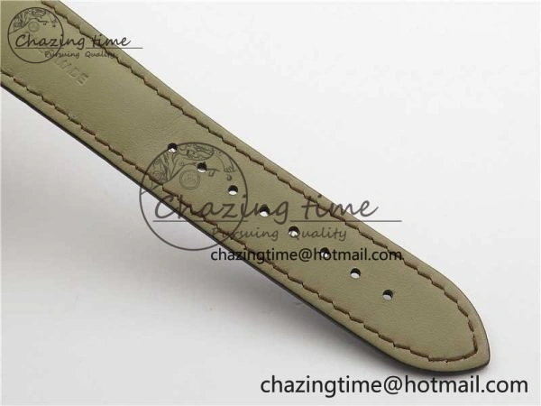 Fiftysix Complete Calendar RG 40mm ZF 1:1 Best Edition White Dial on Brown Leather Strap A WeatherProof 9906