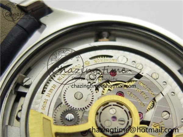 Fiftysix Complete Calendar SS 40mm ZF 1:1 Best Edition Blue Dial on Blue Leather Strap A Supportive 9918