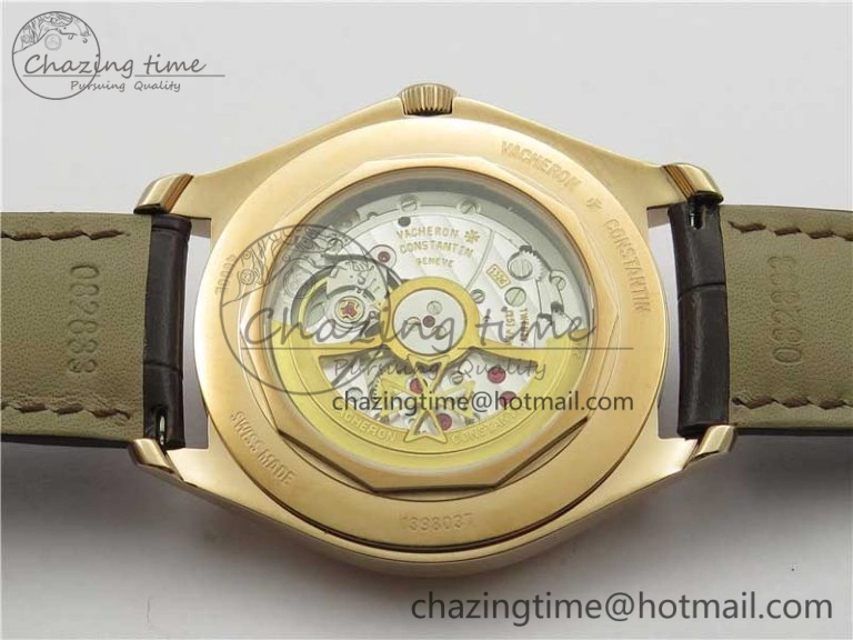 Lightweight Fiftysix RG 40mm ZF 1:1 Best Edition Brown Dial on Brown Leather Strap A 9925