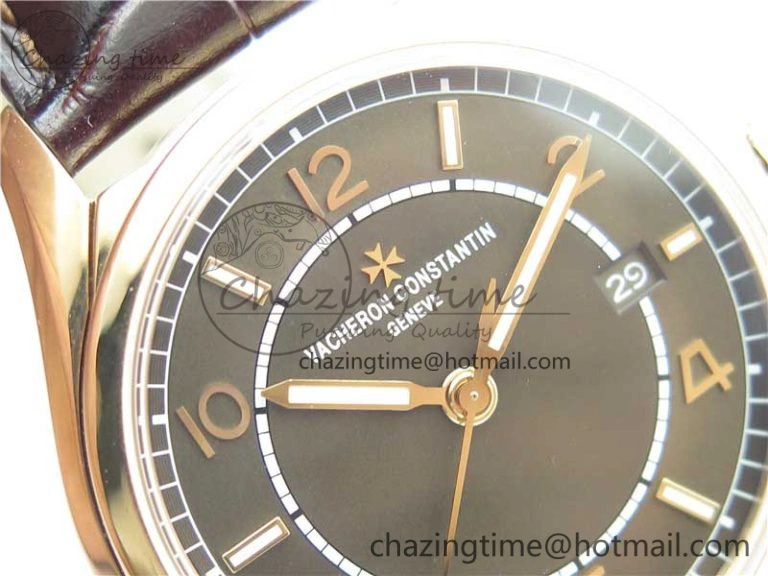 Lightweight Fiftysix RG 40mm ZF 1:1 Best Edition Brown Dial on Brown Leather Strap A 9925