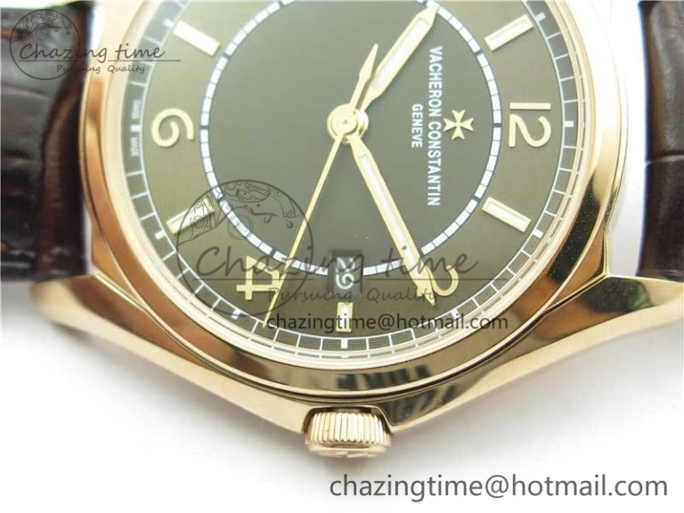 Lightweight Fiftysix RG 40mm ZF 1:1 Best Edition Brown Dial on Brown Leather Strap A 9925