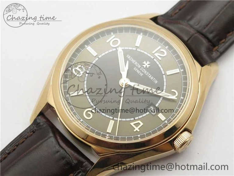 Lightweight Fiftysix RG 40mm ZF 1:1 Best Edition Brown Dial on Brown Leather Strap A 9925