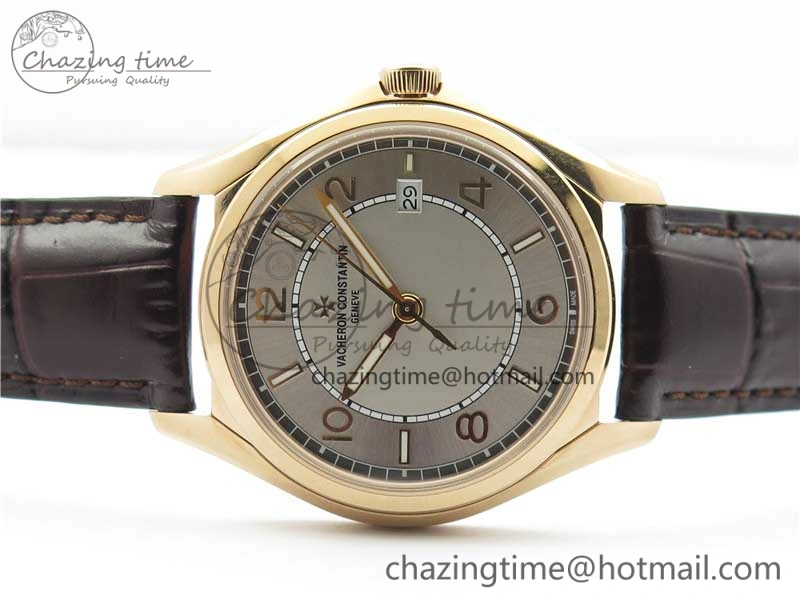Fiftysix RG 40mm ZF 1:1 Best Edition Silver Dial on Brown Leather Strap A Modern 9928