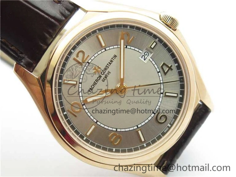 Fiftysix RG 40mm ZF 1:1 Best Edition Silver Dial on Brown Leather Strap A Modern 9928