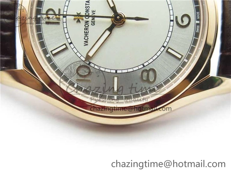 Fiftysix RG 40mm ZF 1:1 Best Edition Silver Dial on Brown Leather Strap A Modern 9928