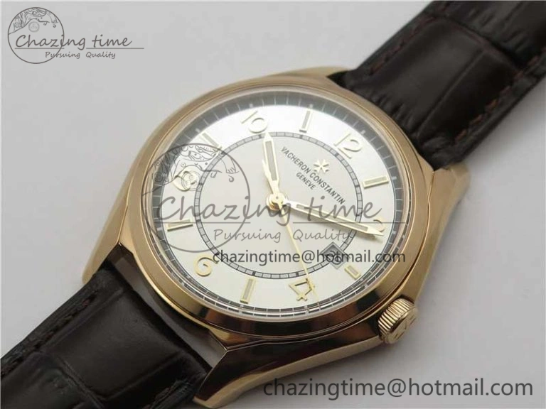 Fiftysix RG 40mm ZF 1:1 Best Edition Silver Dial on Brown Leather Strap A Modern 9928