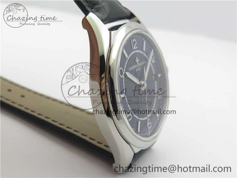 Fiftysix SS 40mm ZF 1:1 Best Edition Blue Dial on Black Leather Strap A StreetReady 9927