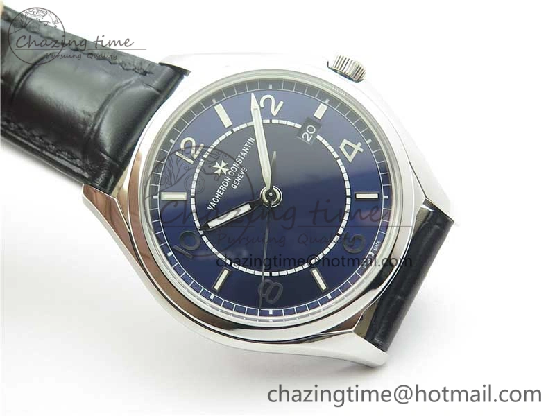 Fiftysix SS 40mm ZF 1:1 Best Edition Blue Dial on Black Leather Strap A StreetReady 9927