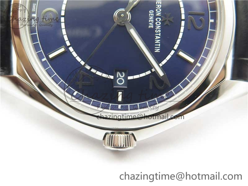 Fiftysix SS 40mm ZF 1:1 Best Edition Blue Dial on Black Leather Strap A StreetReady 9927