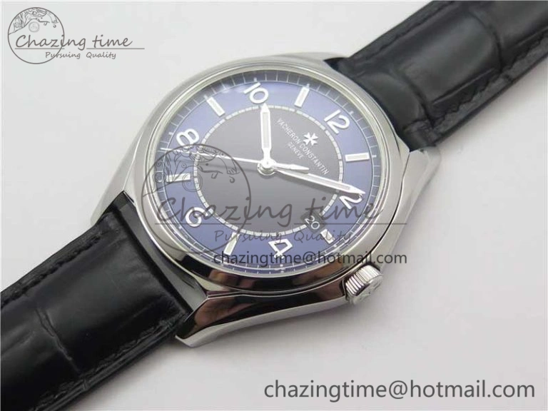 Fiftysix SS 40mm ZF 1:1 Best Edition Blue Dial on Black Leather Strap A StreetReady 9927